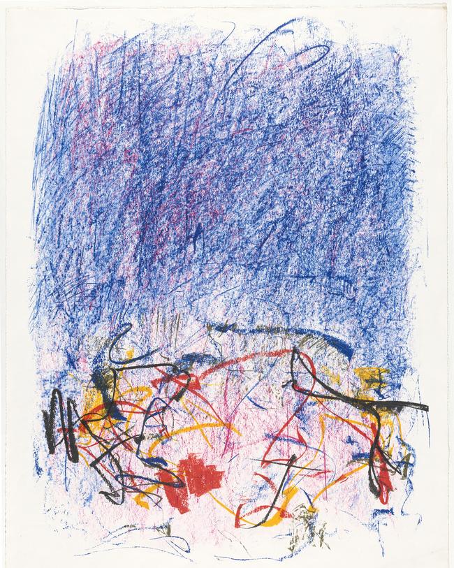 Joan Mitchell, Bedford I, 1981. Colour lithograph printed from ten aluminium plates. Picture: supplied