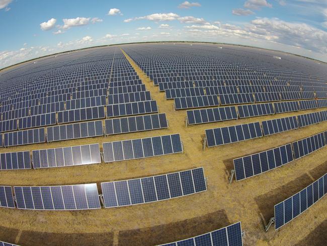 Moree Solar Farm is feeding 56MW of renewable solar energy into the national electricity market, enough to power 15,000 average homes. Picture: Supplied