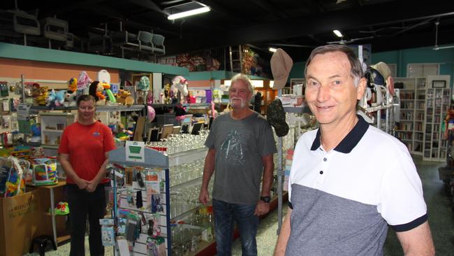 L to R : Rae Wisnewski, Casey Jobben and Lyall Muller of the hOPe Shop Gladstone are all about providing for and connecting people in the community.