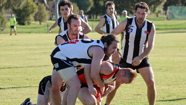 Bambill came out on top in the Millewa league qualifying final against Werrimull. Photo: Werrimull FNC.