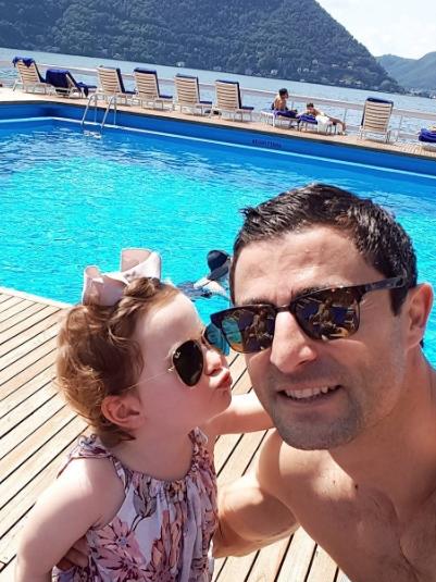 Anthony Minichello with his daughter Azura. Picture: Instagram