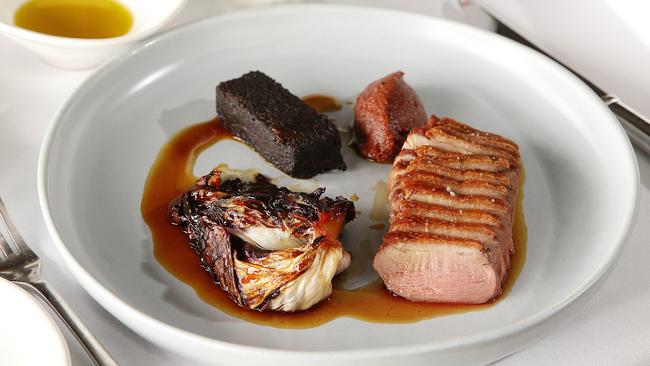 Montalto’s duck with morcilla. Pictures: Andrew Tauber