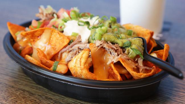 Stacked Nachos Supreme at Taco Bell in Annerley, Brisbane. (AAP Image/Claudia Baxter)