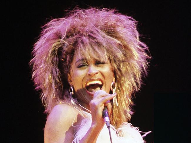 DETROIT - AUGUST 28:  American-Swiss singer and actress, Tina Turner performs at the Joe Louis Arena during her "Private Dancer Tour" on August 18, 1985, in Detroit, Michigan.  (Photo by Ross Marino/Getty Images)