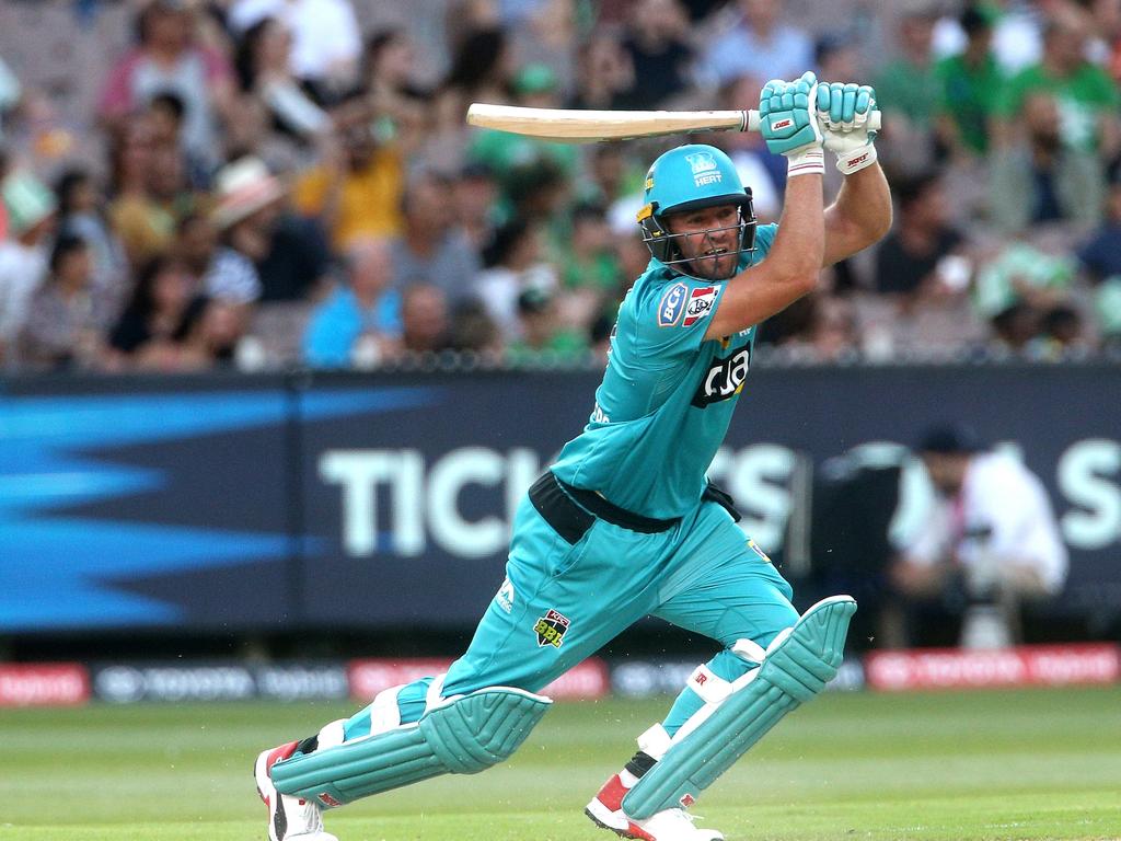 AB de Villiers played in the BBL for the Brisbane Heat. Picture: AAP Image/Hamish Blair