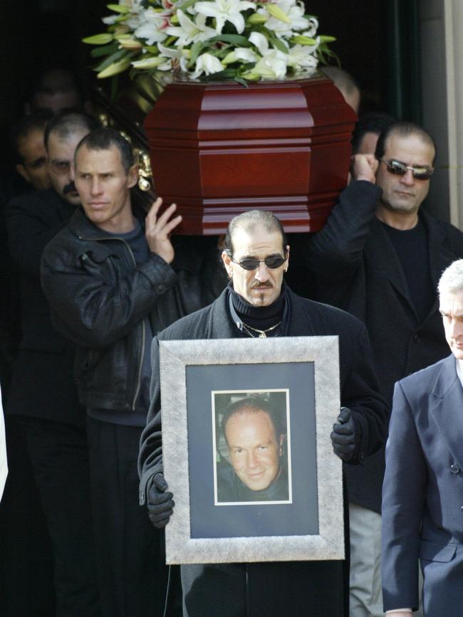 William 'Willie' Thompson’s funeral at St. Monicas Catholic Church in Moonee Ponds in 2003.