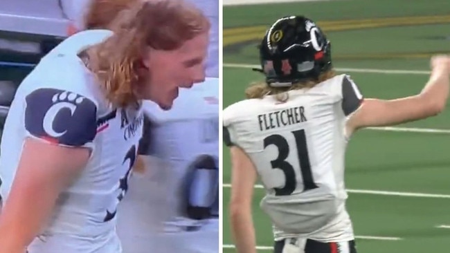 Mason Fletcher was on fire for Cincinnati in the Cotton Bowl.