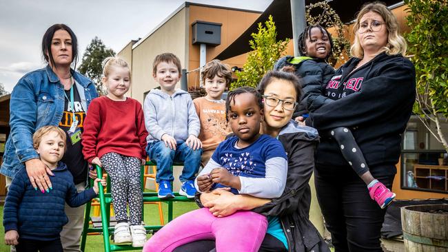 There are no planned dates for childcare centres to reopen. Picture: Jake Nowakowski