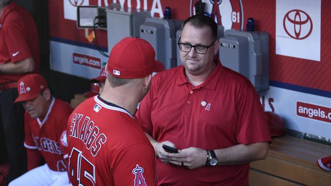 Eric Kay of the Los Angeles Angels. Photo by John McCoy/Getty Images