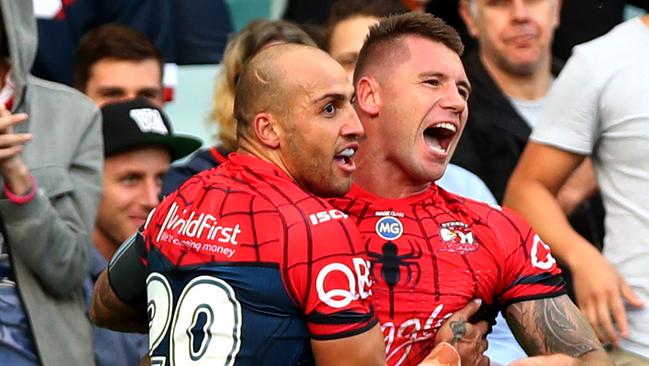 Shaun Kenny-Dowall and Blake Ferguson are yet to sign new contracts for 2018. Picture: Gregg Porteous