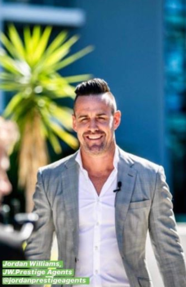 Nominee for Australia's sexiest real estate agent – Jordan Williams. Picture: Instagram