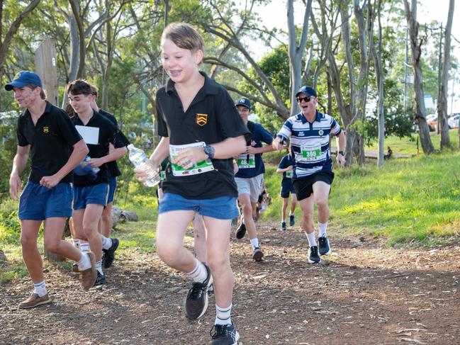 Start of the 5km Hike for Homeless. The Base Services, Hike for Homeless held at Jubilee Park. October 19th, 2024