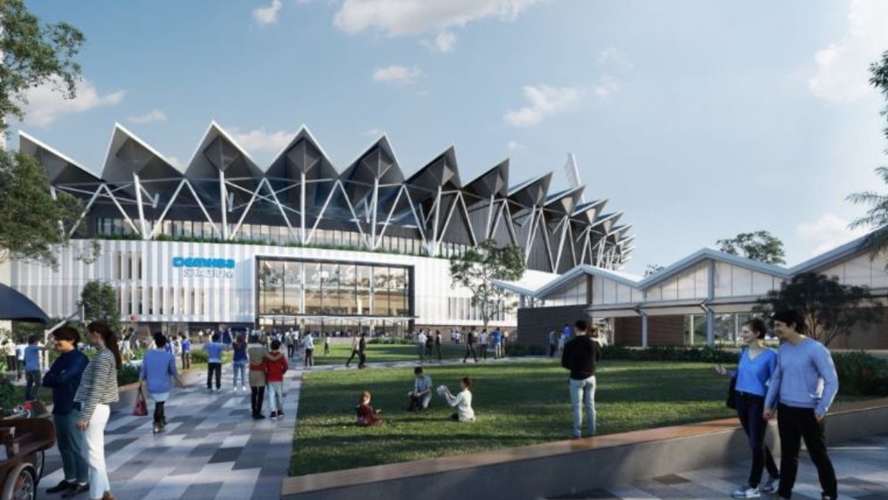 Artist impression of the new northern entry point to Kardinia Park.