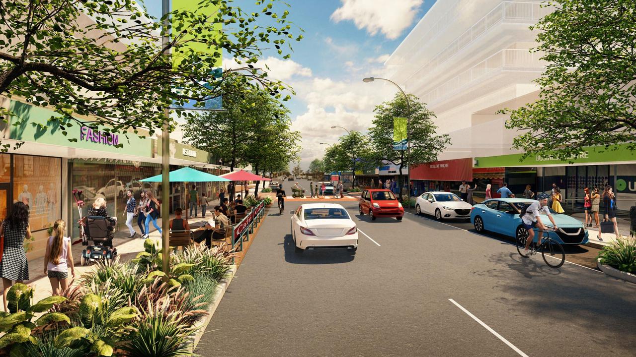 Visualisations of the revitalisation of the Hervey Bay City Centre. Photo: Contributed.