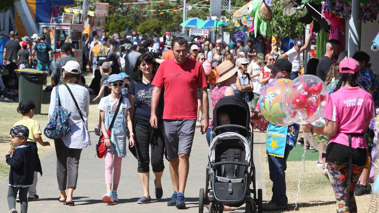 Crowds on the final day of the Gold Coast Show. Picture: Mike Batterham