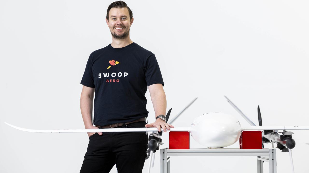 Swoop Aero co-founder and CEO Eric Peck. Picture: Aaron Francis