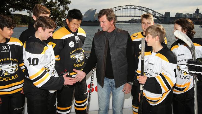 The Great One is in town for the Sydney Wayne Gretzky ice hockey classic series.