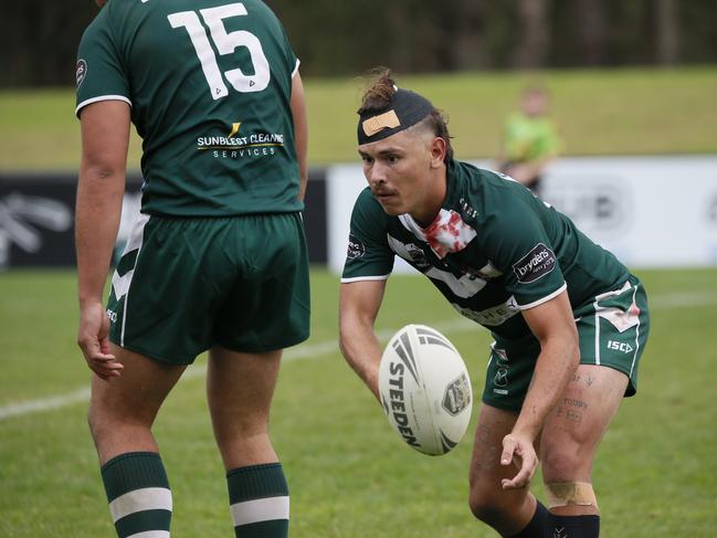 Khan Ridgeway passes for St Marys. Picture Warren Gannon Photography