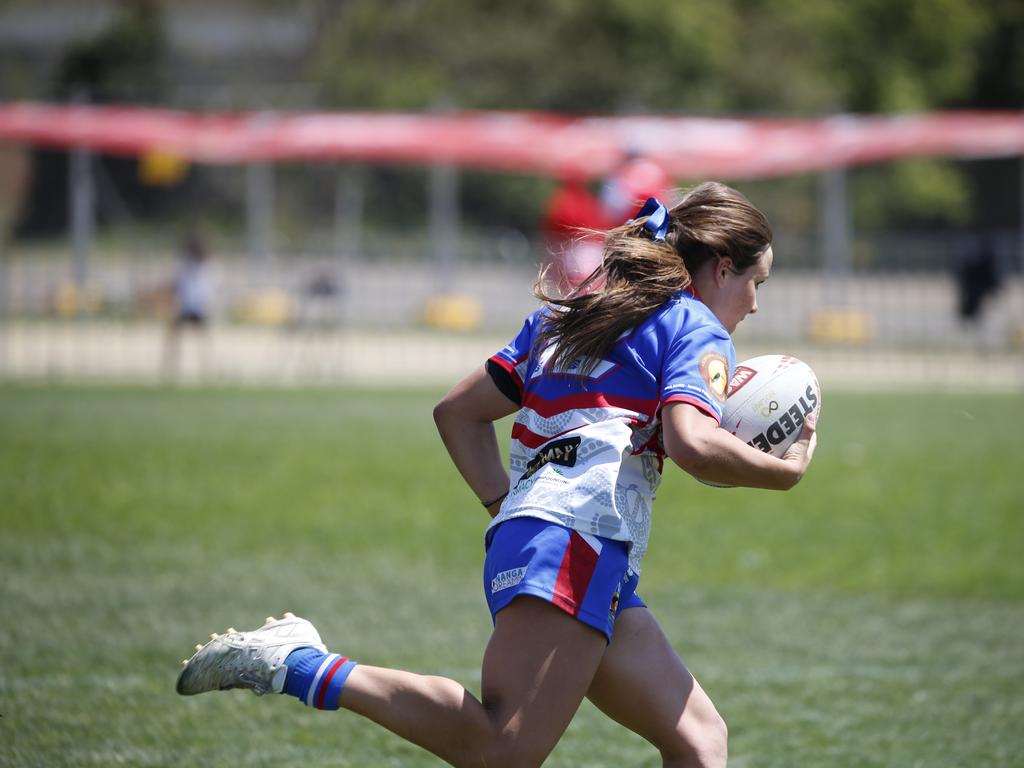 Koori Knockout - Day 4 Girls 15s GF Newcastle Yowies v Central West Maliyan Monday, 7 October 2024 Hereford St, Bathurst NSW 2795, Australia, Picture Warren Gannon Photography