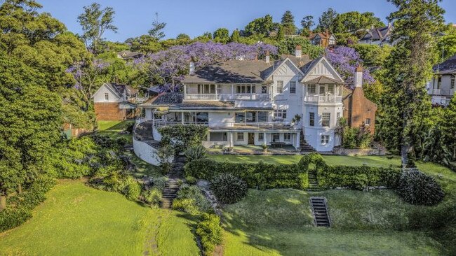 The home was once owned by the Fairfax publishing empire.