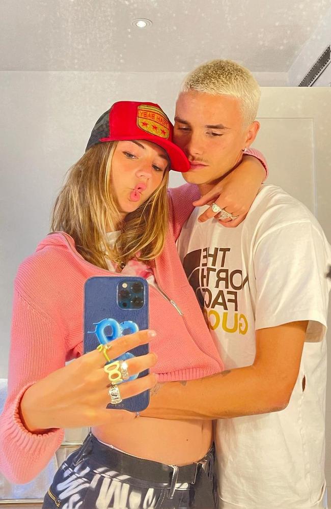 David and Victoria Beckham’s son Romeo shares selfies with girlfriend ...