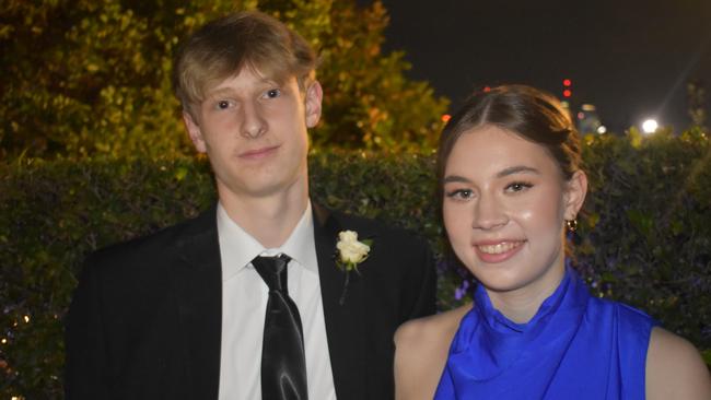 Piper King and Dalton Nyholt at Queensland Academies Creative Industries formal.
