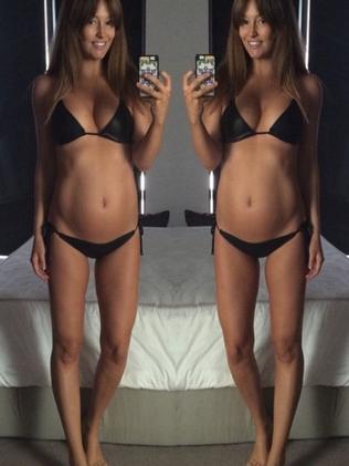 Model Erin McNaught jokes about her flat chest