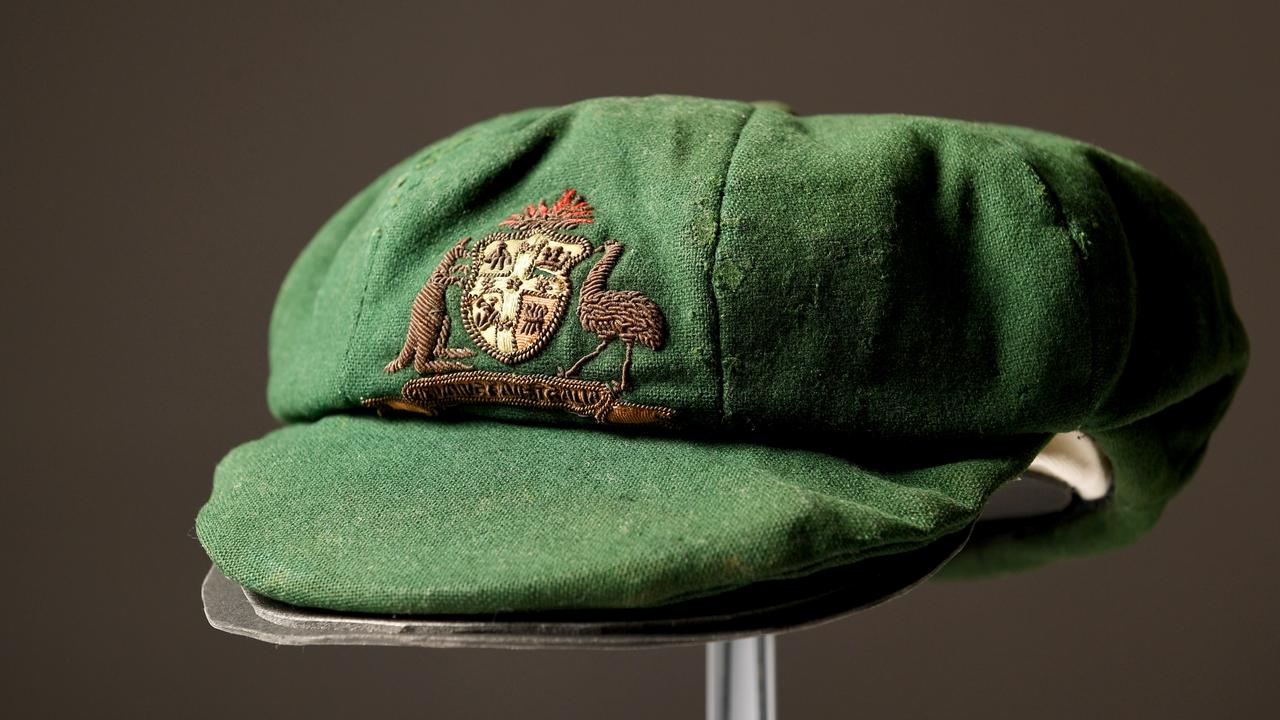 Sir Donald Bradman Test debut baggy green was sold for $450,000 Picture: Tricia Watkinson