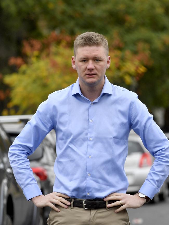 Tea Tree Gully deputy mayor Lucas Jones was a vocal opponent to the site’s development into a recycling facility. (AAP Image/Sam Wundke)