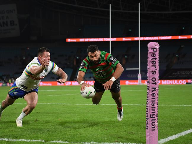 Legendary Rabbitohs star Alex Johnston could be scoring tries for a rival club. Credit: NRL Images.