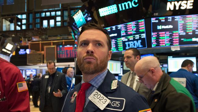 Wall Street stocks slumped overnight, with the healthcare sector hardest hit. (Photo AFP)