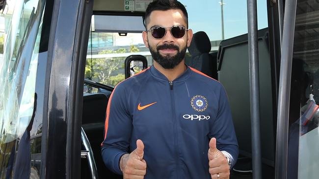 India skipper Virat Kohli says he ‘loves’ playing in Australia. Picture: AAP.