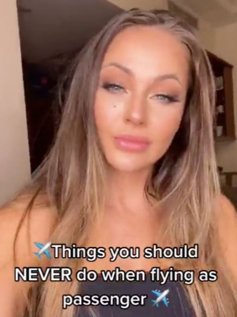 Flight attendant Dani shared her tips on TikTok. Picture: danidboyy1