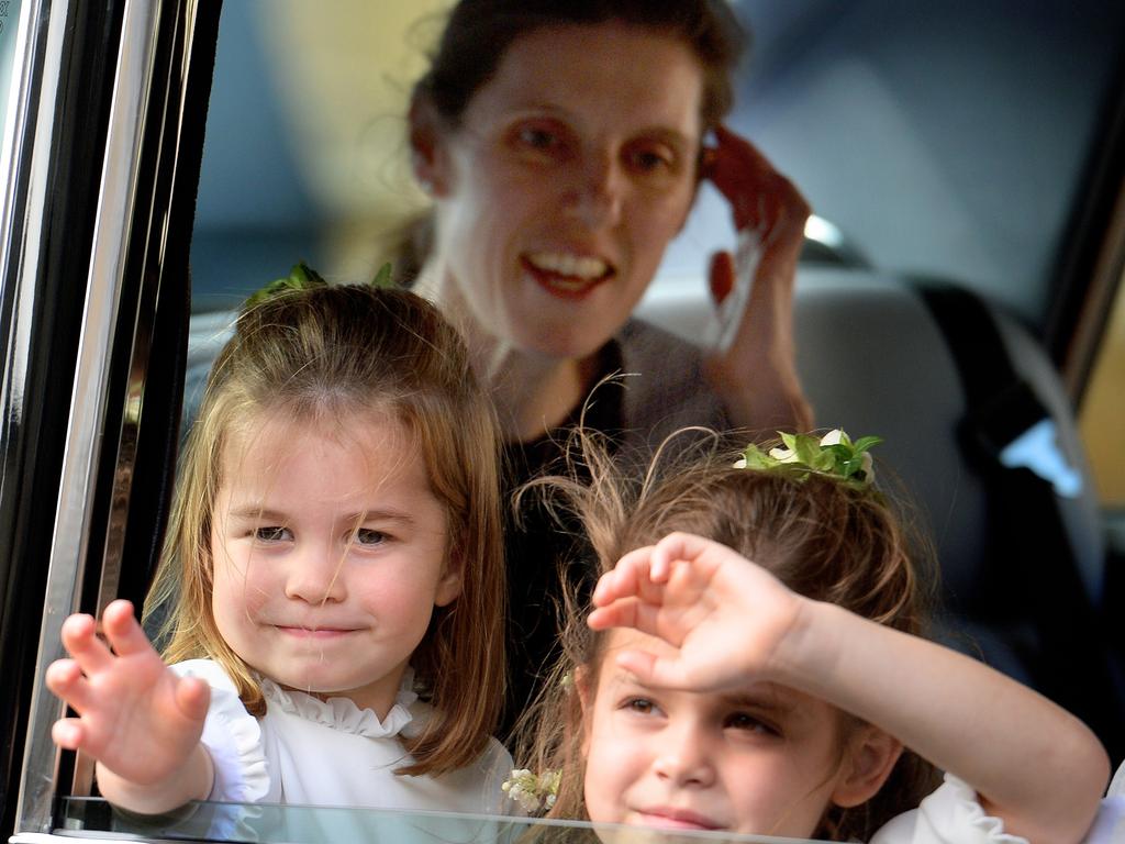 Maria Borrallo looks after Princess Charlotte and Prince George. Picture: Getty Images