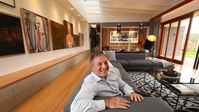 Don O'Rorke in his $10 million home at Brookfield in 2018. Picture: Lyndon Mechielsen/The Australian