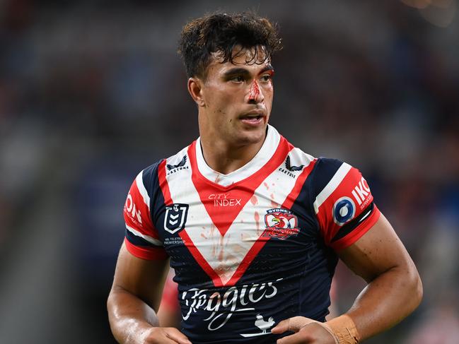 NRL 2024 RD07 SYDNEY ROOSTERS V STORM: Joseph Akuso-Suaalii Picture: NRL Photos