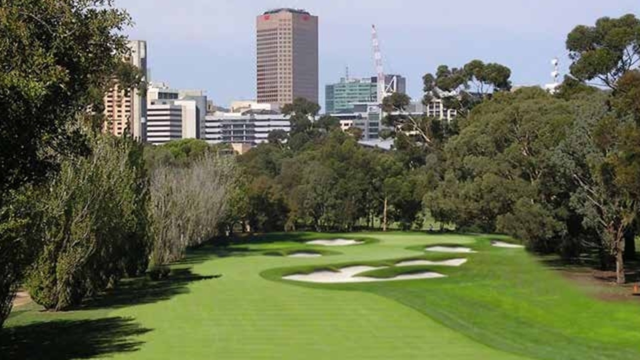 The 18th hold and new bunkers at North Adelaide Golf Course. Picture: Adelaide City Council documents