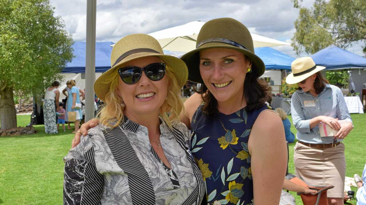 RURAL WOMEN: Anthea Howe and Jemma Meyer at the Women in Ag conference at Jimbour Homestead in Jimbour on Tuesday, October 16 2018. Picture: Meg Bolton