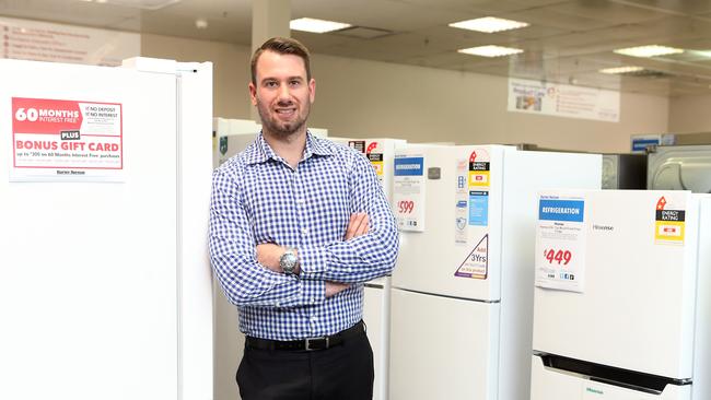 Panic buying of freezers and bread makers boosted Harvey Norman sales during the pandemic. Picture: AAP Image/Richard Gosling.