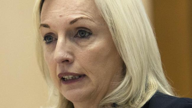 Australia Post chief executive Christine Holgate during Senate estimates in Canberra. Picture: NCA NewsWire / Gary Ramage