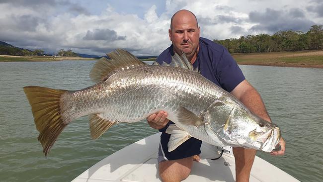 Townsville Fish Restocking Group president Rhyce Bullimore helped fill Ross River Dam with barramundi over the past five years.