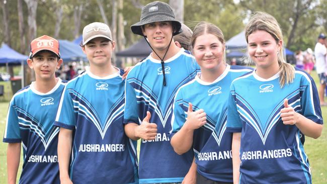 Bushrangers' players at the Red Rooster Junior Touch Carnival at Cyril Connell Fields, Rockhampton, on November 5, 2022.