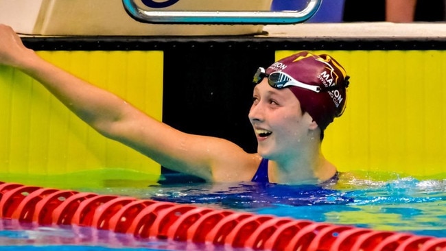 Swimmer Madeleine Trumble has been identified as one of the state's most promising young athletes by her sporting body. Picture: Supplied