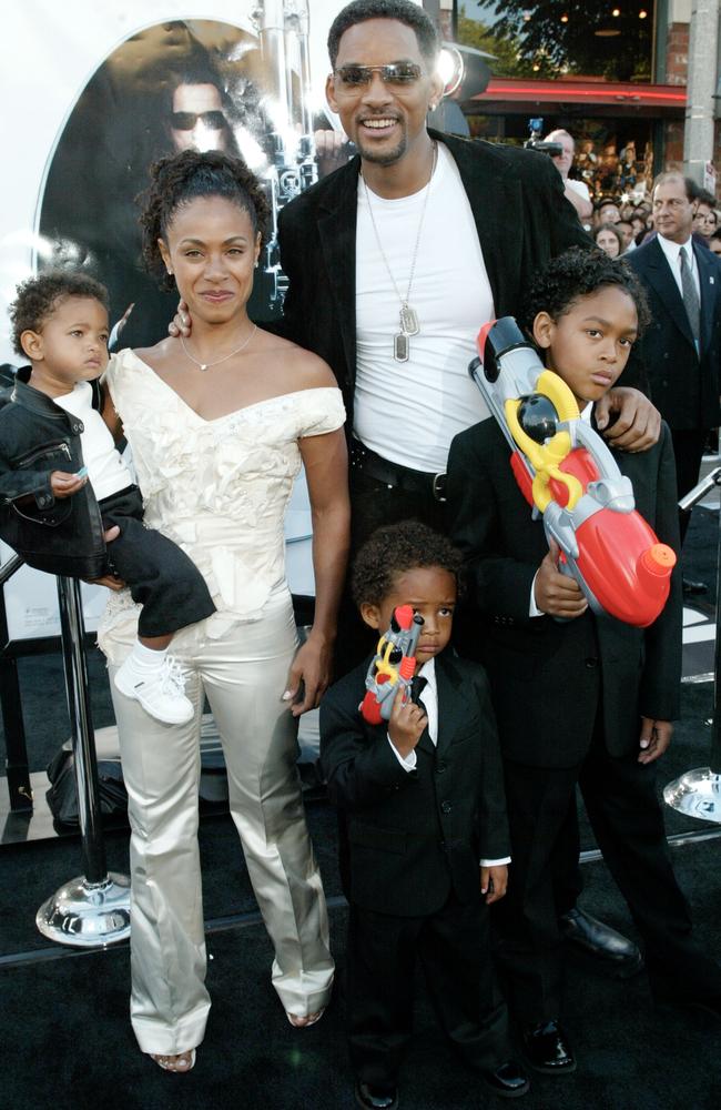 The couple share two children, Jaden and Willow, and Will has son Trey from his first marriage. Picture: Frederick M. Brown/Getty Images