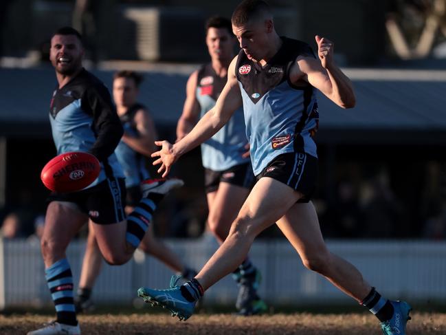 James Peters booted four goals for Aberfeldie on Saturday. Picture: Mark Dadswell