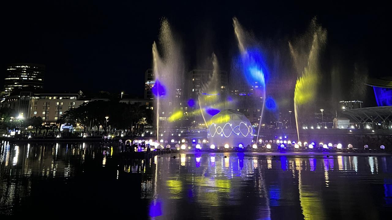 A special New Year's Eve edition of Liquid Light will be on at the Darwin Waterfront. Picture: Supplied