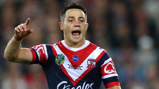 Cooper Cronk has been calling the shots without the ball for the Roosters. Picture: Getty Images