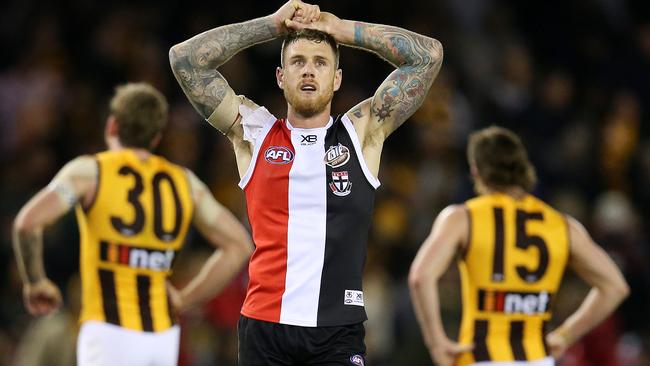 So close but so far … Tim Membrey after the final siren. Picture: Michael Klein