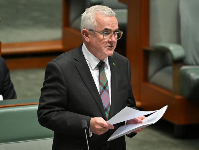 Independent MP Andrew Wilkie has made explosive claims the parents of a former footballer were ‘blackmailed’ over their son’s unpaid drug debts while he was playing in the AFL. Picture: Mick Tsikas