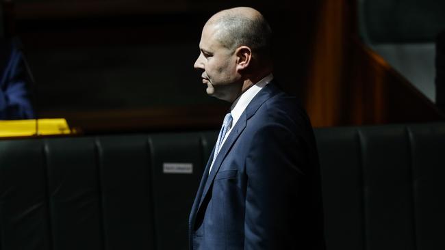 Treasurer Josh Frydenberg in the House of Representatives in Canberra. Picture: Sean Davey.